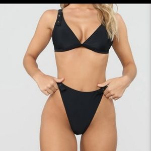 Hottest Babe 2 Piece Black Bikini
